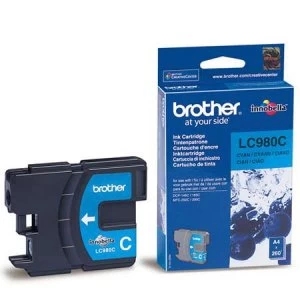Image of Brother LC980 Cyan Ink Cartridge