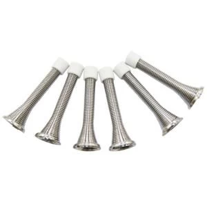 Image of BQ Carbon Steel Chrome Effect Door Stop Pack of 6