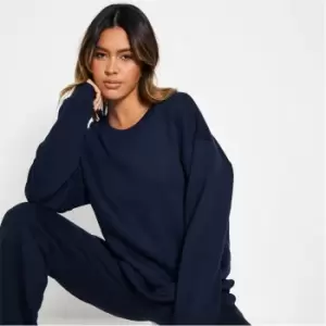 Image of I Saw It First Ultimate Oversized Crew Neck Sweatshirt - Blue