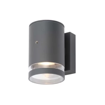 Image of Forum Lighting Lens 1lt Wall with Photocell Black - ZN-34043-BLK