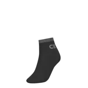 Image of Calvin Klein Logo Sock - Black