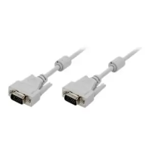 Image of LogiLink CV0027 VGA Cable - HD-15 (VGA) male -> HD-15 (VGA) male - 5m - Gray