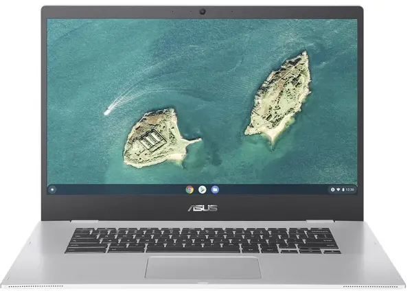 Image of Asus ASUS Chromebook CX1 (CX1500) Laptop, Intel Celeron N4500 1.1GHz, 4GB RAM, 64GB eMMC, 15.6" Full HD, Intel UHD, Google Chrome OS, Silver CX1500CKA