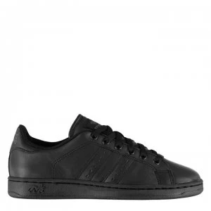 Image of Lonsdale Leyton Leather Junior Trainers - Black