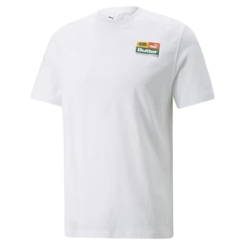 Image of Puma x Butter Goods Graphic T Shirt - Puma White