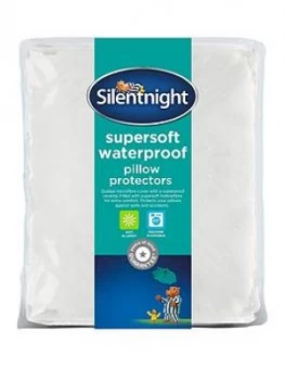 Image of Silentnight Supersoft Waterproof Pillow Protectors ; Pair