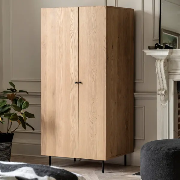 Image of Aubourn 2 Door Wardrobe Natural
