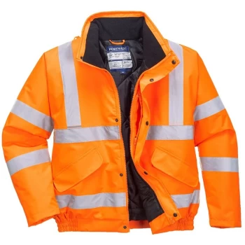Image of RT32ORR5XL - sz 5XL Hi-Vis Bomber Jacket RIS - Orange - Portwest