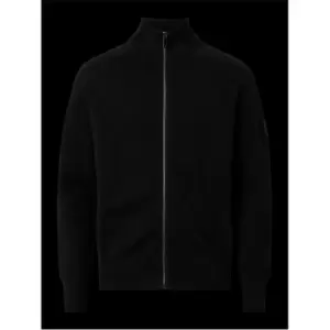 Image of Calvin Klein Milano Stitch Zip Through Jacket - Black