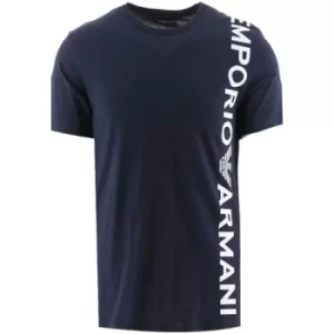 Image of Emporio Armani Loungewear Navy Crew Neck T-Shirt