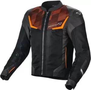Image of Macna Orcano Motorcycle Textile Jacket, black-orange, Size S, black-orange, Size S