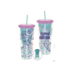 Image of Funko Homeware Disney The Little Mermaid Flippin' Awesome Cup with Straw