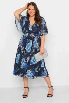 Image of Angel Sleeve Wrap Dress