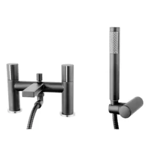Image of Grey Bath Shower Mixer Tap - Cosmo