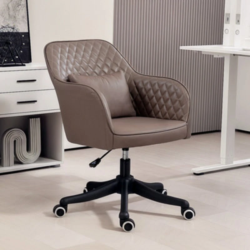Image of VINSETTO Office Chair with Rechargeable Vibration Massage Brown