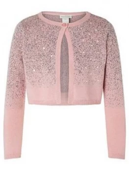 Image of Monsoon Girls S.E.W. Sequin Knit Bolero - Pink