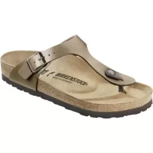 Image of Birkenstock Womens Gizeh Birko-Flor Sandal Graceful Taupe UK7.5 (EU41)