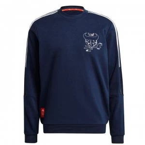Image of adidas Arsenal Chinese New Year Crew Neck Sweatshirt Mens - Collegiate Navy