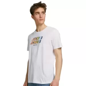 Image of Jack & Jones Mens Jorstrong Short Sleeve Crew Neck T Shirt L - Chest Size 41 (104cm)