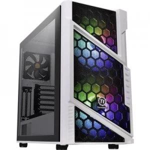 Image of Thermaltake Commander C31 TG Midi tower PC casing, Game console casing White, Black 2 built-in LED fans, Built-in fan, Window, LC compatibility, Dust