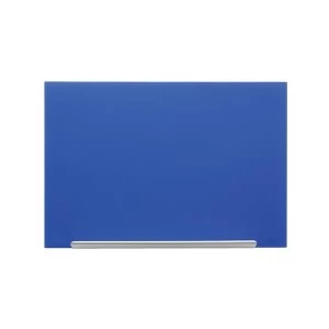 Image of Nobo Diamond 1883 x 1059mm Glass Magnetic Glassboard Blue with Fixing Kit