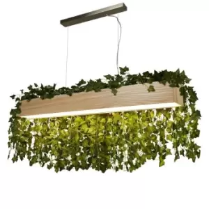 Image of Searchlight Ash LED Wood Bar Pendant 3000K