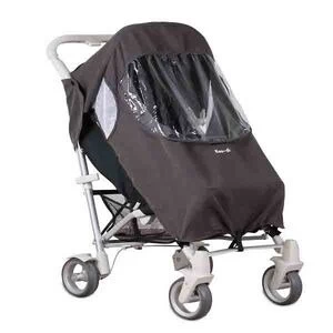 Image of Koo-di Pack-It Keep Me Dry Grey Stroller Rain Cover Grey
