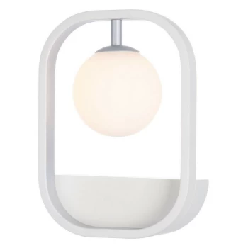 Image of Maytoni Lighting - Avola Wall Lamp White with Silver, 1 Light, G9