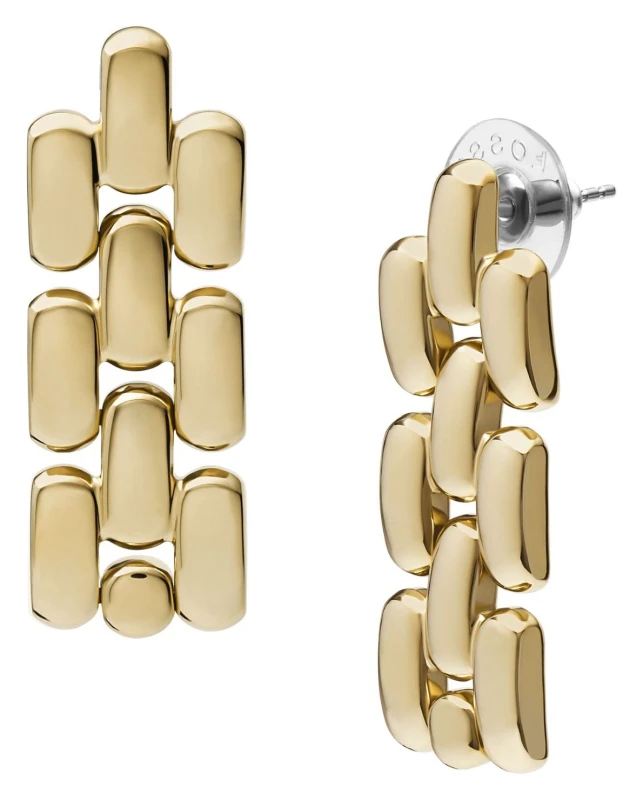 Image of Fossil JF04786710 Womens Arden Gold-Tone Stainless Steel Jewellery