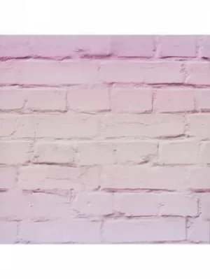 Image of Arthouse Ombre Brick Pastel Pink Wallpaper