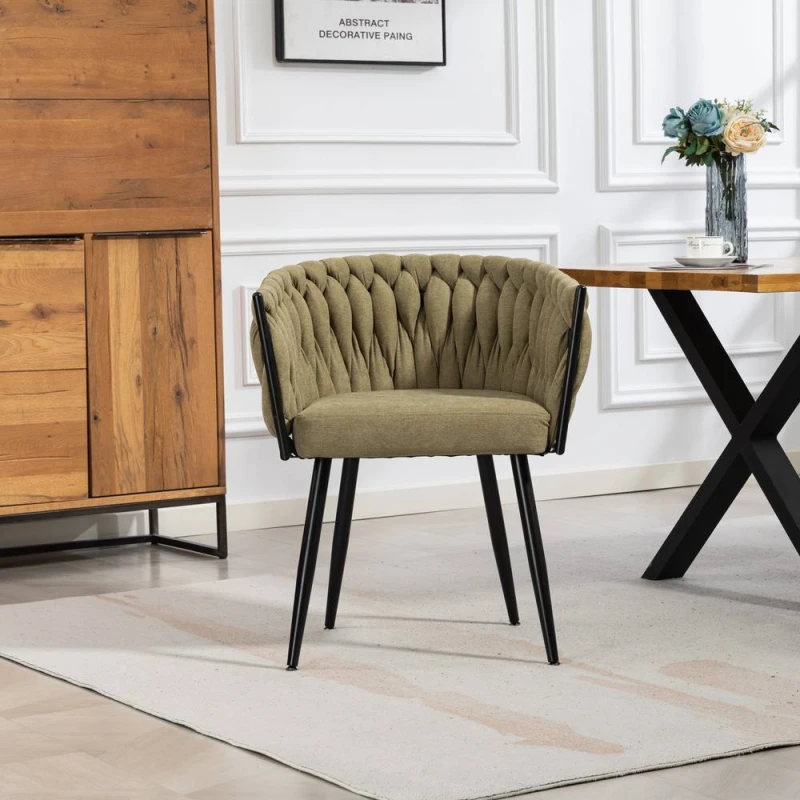 Image of Artemis Home Aneta Fabric Accent Chairs - Set of 2 in Light Green Size: 2 Pack Light Green Unisex 2 Pack