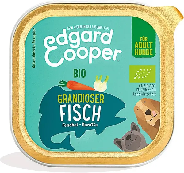 Image of Edgard and Cooper Puppy Grain Free with Chicken and Fish Wet Dog Food 100g