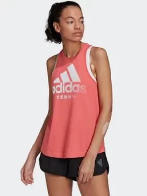 Image of adidas Tennis Aeroready Tank Top, Red Size XS Women