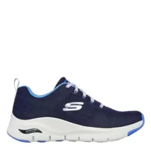 Image of Skechers Knit Lace-Up - Blue