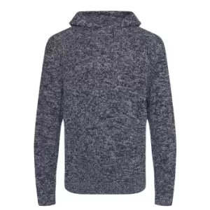 Image of Ecologie Adults Unisex Iguazu Knitted Hoodie (L) (Navy/Heather)