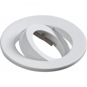 Image of KnightsBridge Evolve Fire Rated Twist and Lock Downlight Tilt Trim Bezel - White