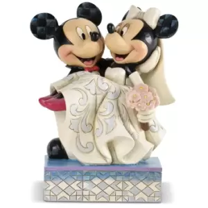 Image of Disney Traditions Congratulations Mickey & Minnie Figurine
