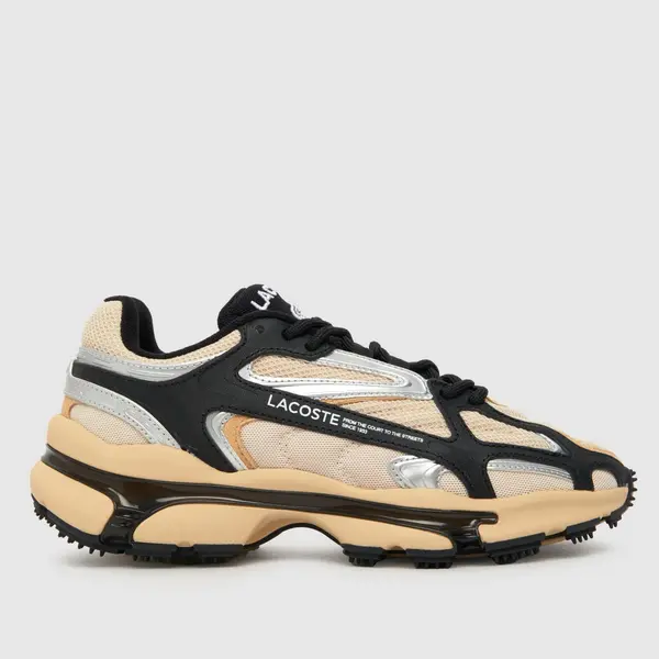 Image of Lacoste l003 2k24 trainers in beige multi