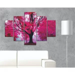 Image of ST198 Multicolor Decorative MDF Painting (5 Pieces)