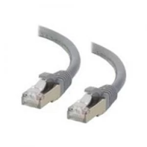 Image of C2G 30m Cat6a Booted Shielded (SSTP) Network Patch Cable Grey