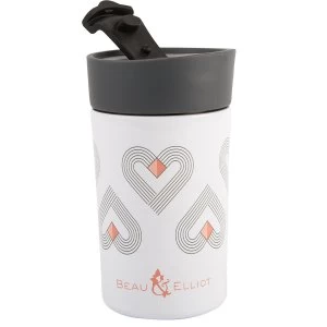 Image of Beau & Elliot Beau and Elliot Vibe White Insulated Travel Mug - 300ml