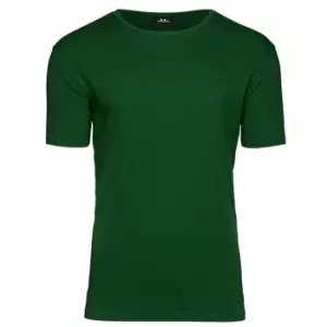 Image of Tee Jays Mens Interlock T-Shirt (M) (Forest Green)