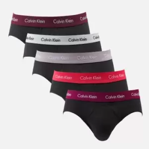 Image of Calvin Klein Five-Pack Stretch-Cotton Briefs - M