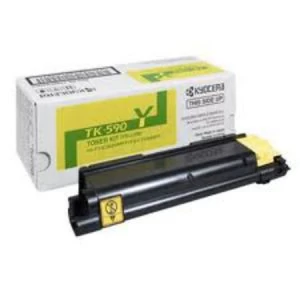 Image of Kyocera TK590Y Yellow Laser Toner Ink Cartridge