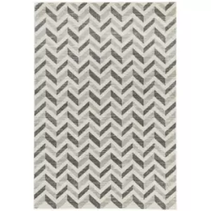Image of Asiatic Carpets Colt Machine Woven Rug Chevron Grey - 120 x 170cm
