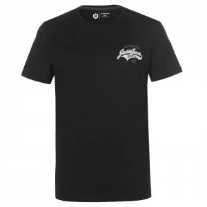 Image of Jack and Jones Core Heritage T Shirt - Black