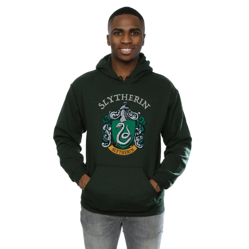 Image of Harry Potter Slytherin Crest Hoodie Green male