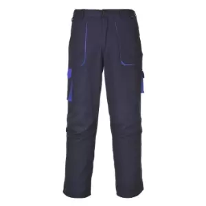 Image of Portwest Mens Texo Contrast Workwear Trousers (M/R) (Navy)