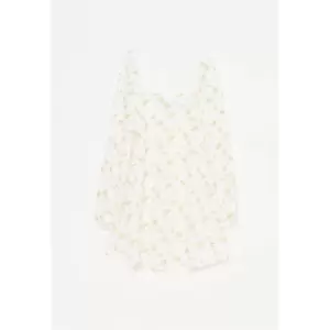 Image of Missguided Sleeve Ls Mini Dress Jersey Ditsy - Yellow