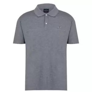 Image of Paul And Shark Logo Polo Shirt - Grey